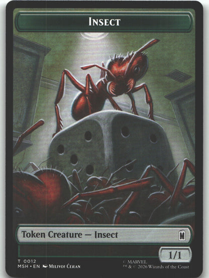 Insect // Clue Double-Sided Token