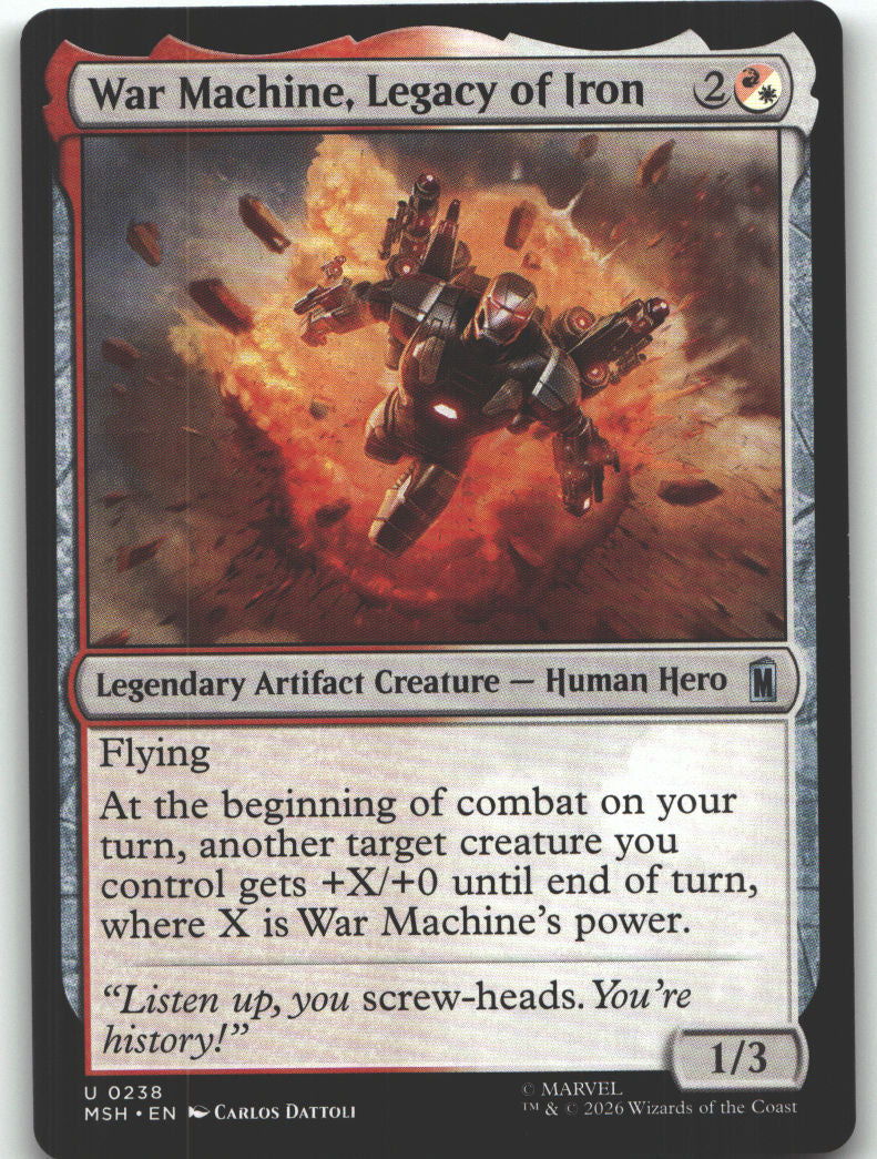War Machine, Legacy of Iron