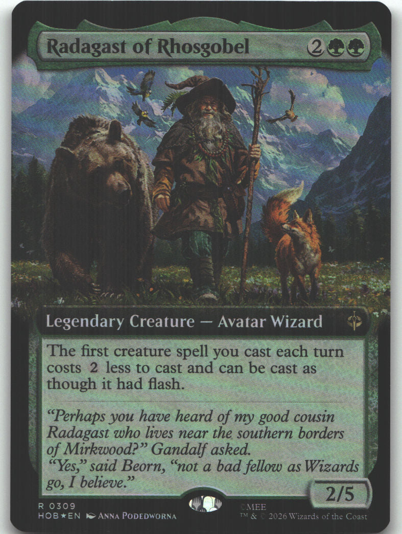 Radagast of Rhosgobel (Extended Art) | Near Mint / English / Foil