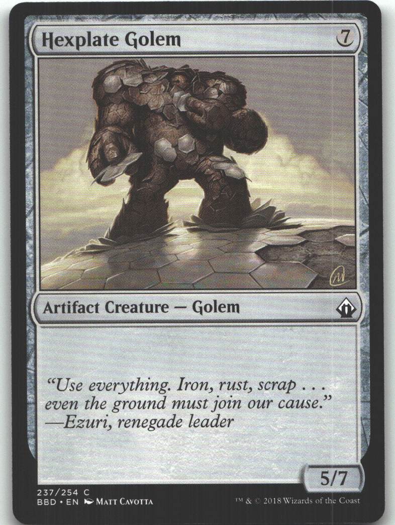 Hexplate Golem