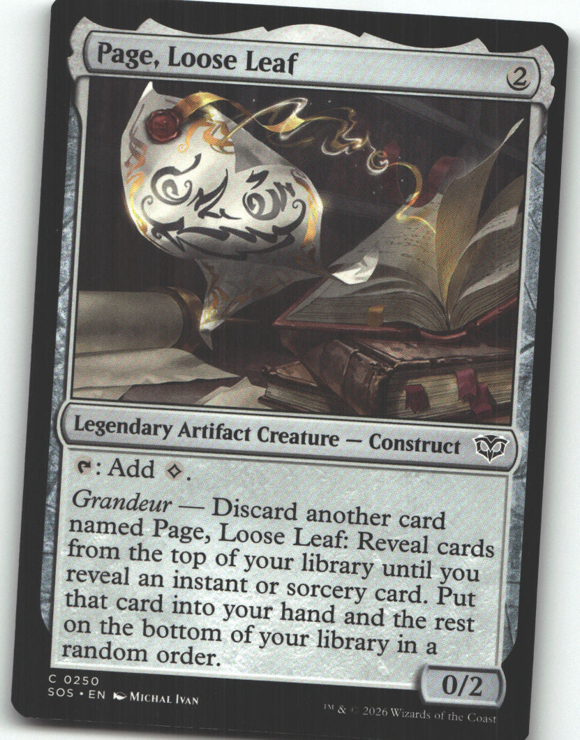 Page, Loose Leaf