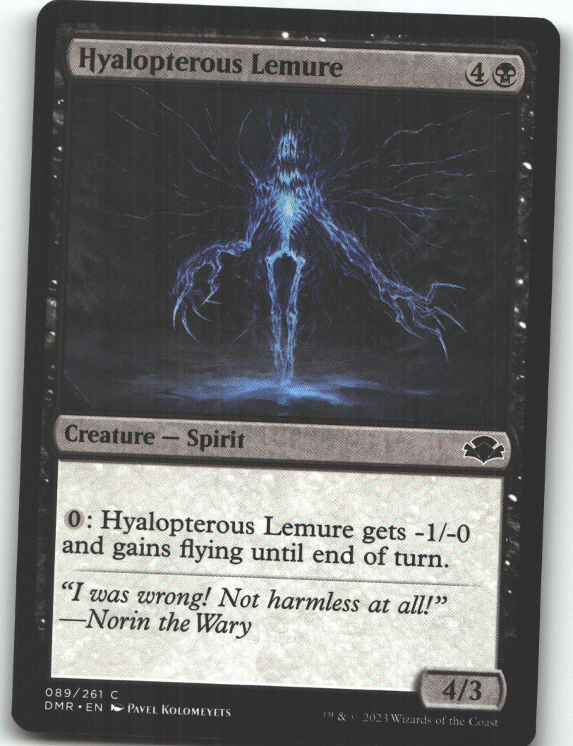 Hyalopterous Lemure