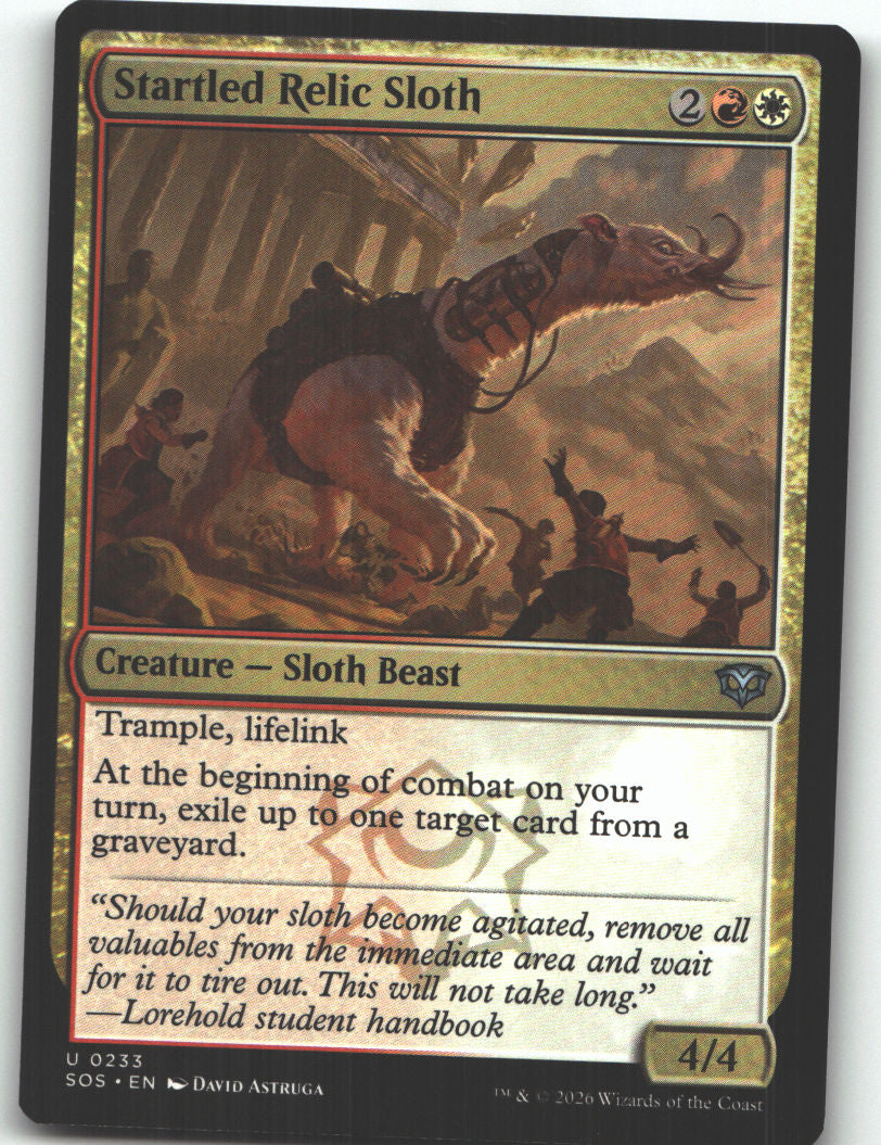 Startled Relic Sloth
