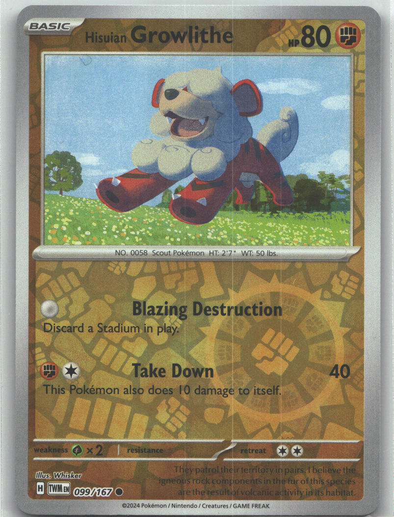Hisuian Growlithe - 099/167