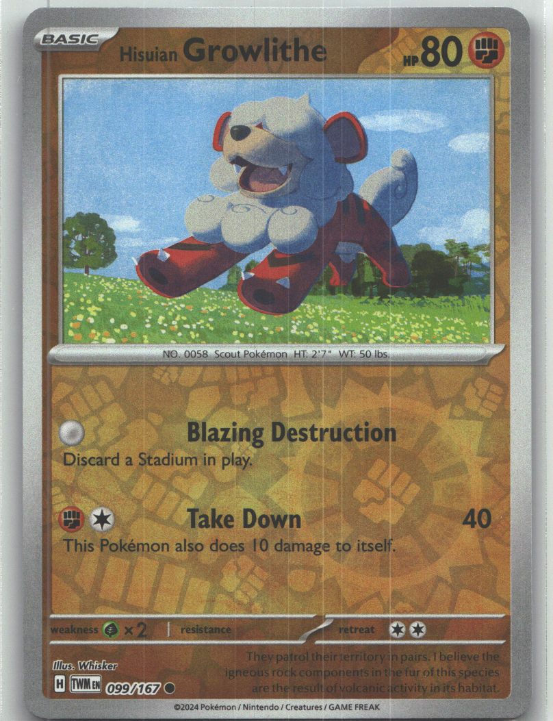 Hisuian Growlithe - 099/167