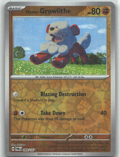 Hisuian Growlithe - 099/167