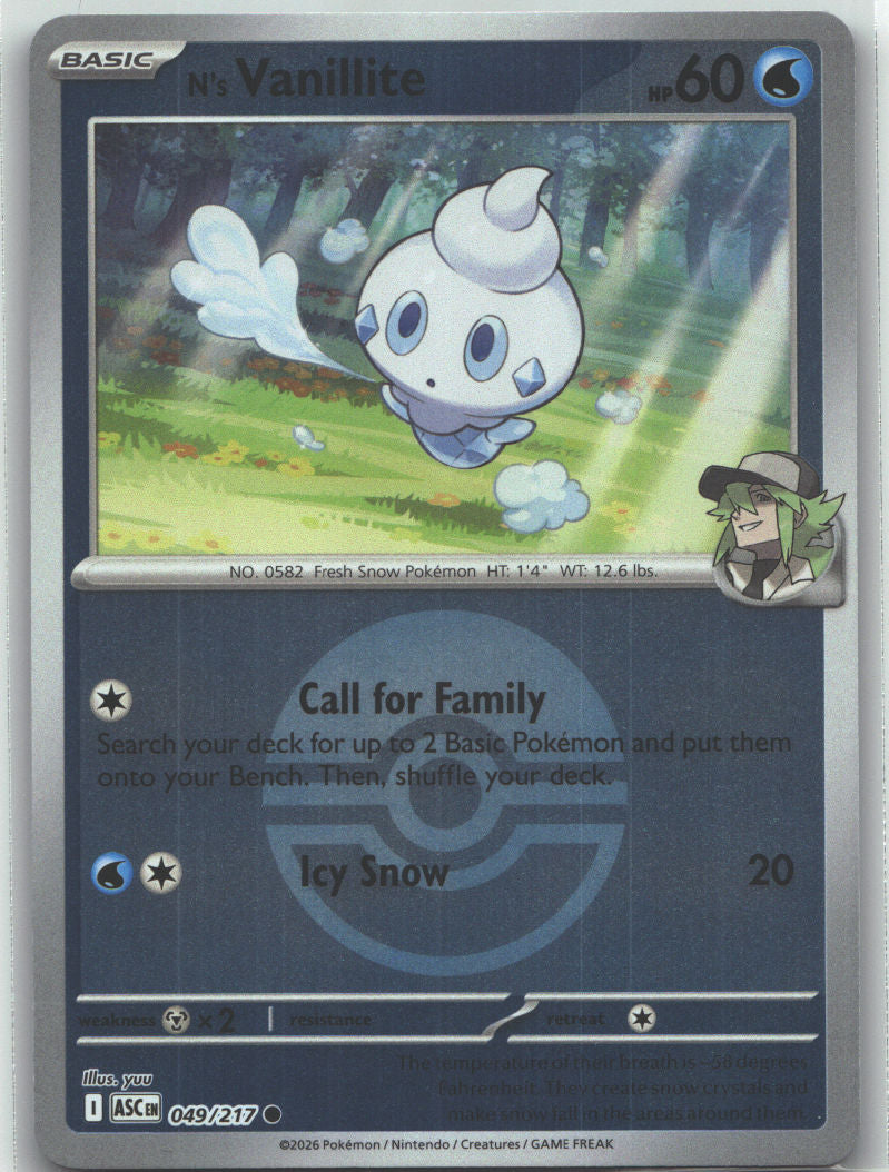 N's Vanillite (Poke Ball)