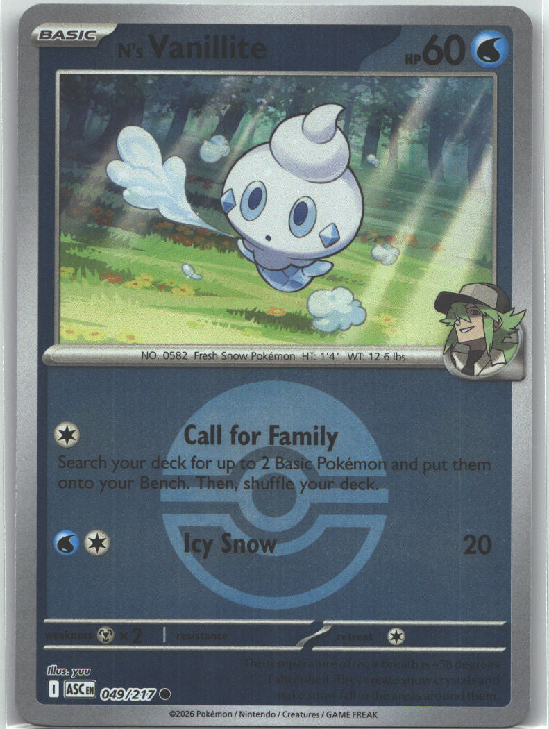 N's Vanillite (Poke Ball)