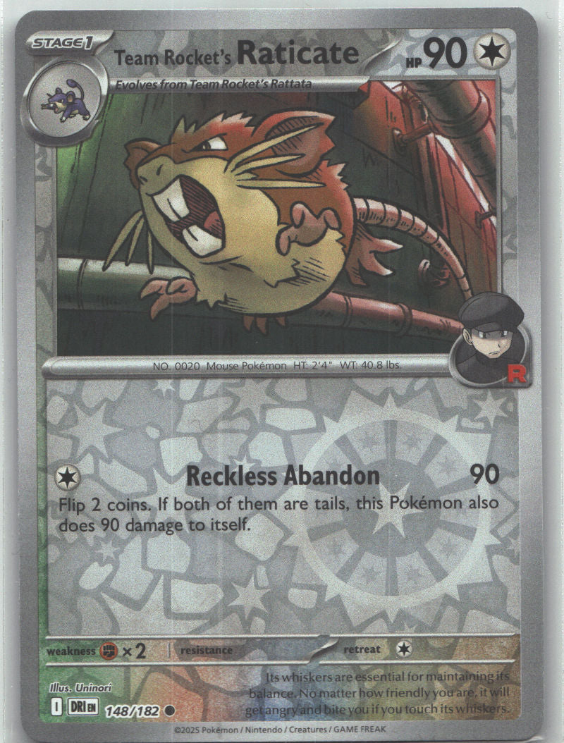 Team Rocket's Raticate - 148/182
