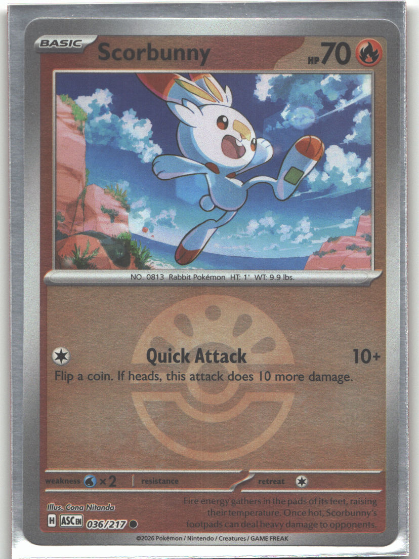 Scorbunny - 036/217 (Friend Ball)
