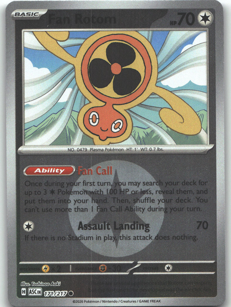 Fan Rotom - 171/217 (Energy Symbol Pattern)
