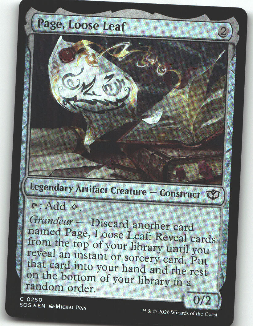Page, Loose Leaf