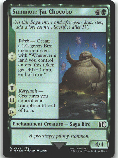Summon: Fat Chocobo