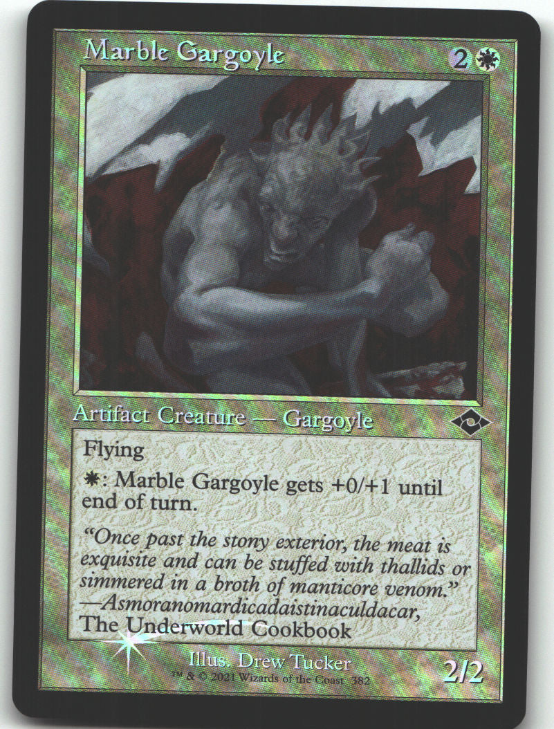 Marble Gargoyle (Retro Frame)