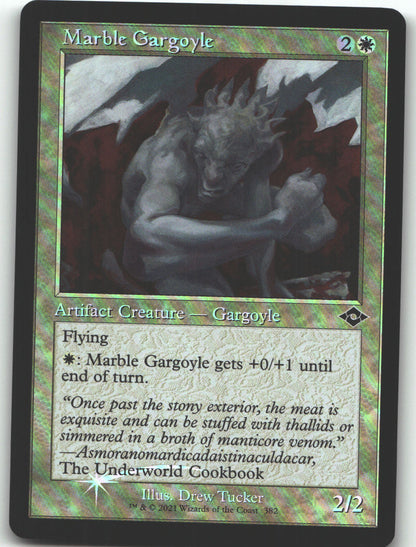 Marble Gargoyle (Retro Frame)