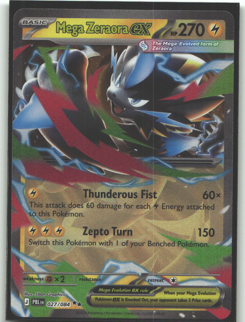 Mega Zeraora ex - 027/084 | Near Mint / English / Holofoil