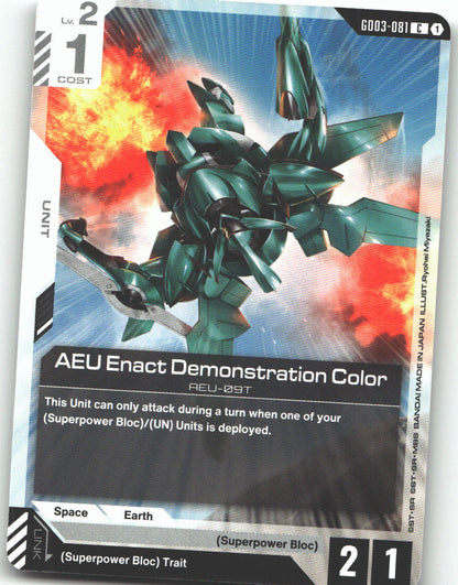 AEU Enact Demonstration Color