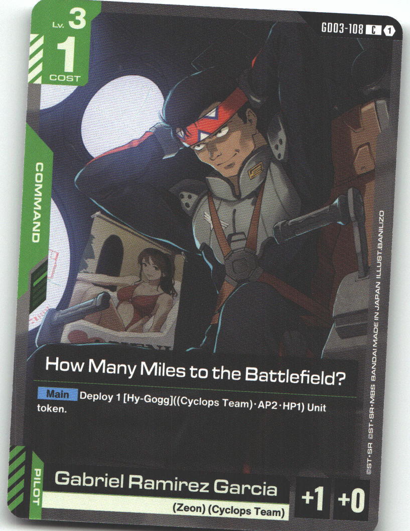 How Many Miles to the Battlefield?