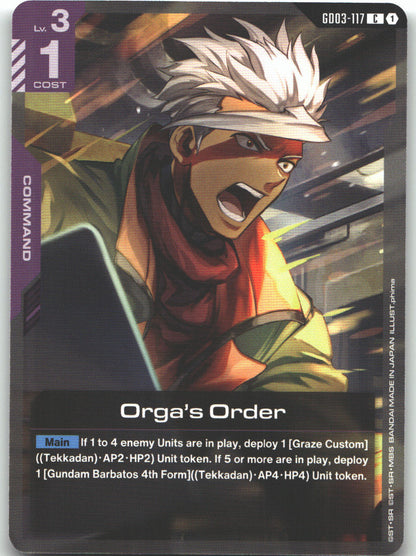 Orga's Order