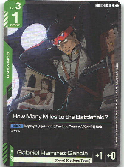 How Many Miles to the Battlefield?
