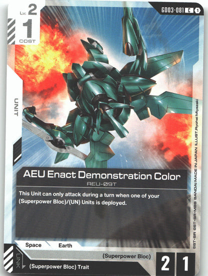 AEU Enact Demonstration Color