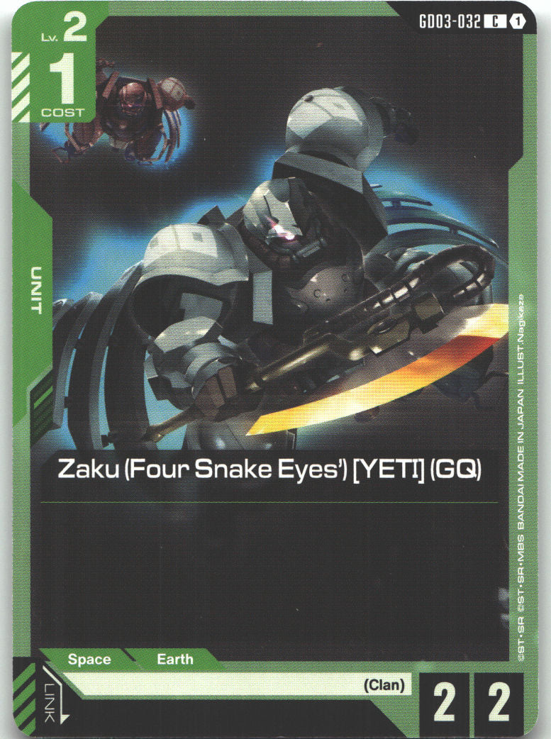 Zaku (Four Snake Eyes') [YETI] (GQ)