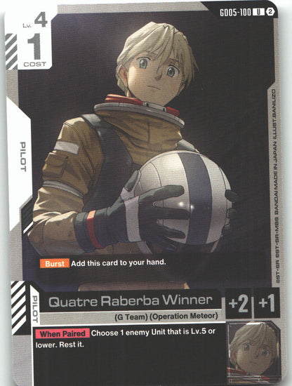 Quatre Raberba Winner