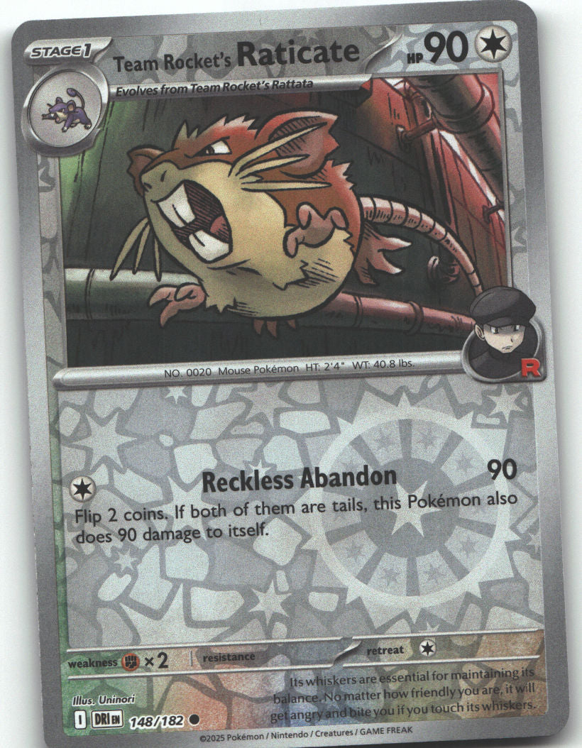 Team Rocket's Raticate - 148/182
