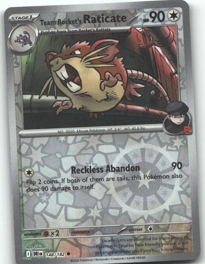 Team Rocket's Raticate - 148/182