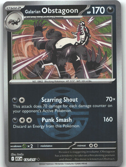 Galarian Obstagoon - 132/217 (Dusk Ball)
