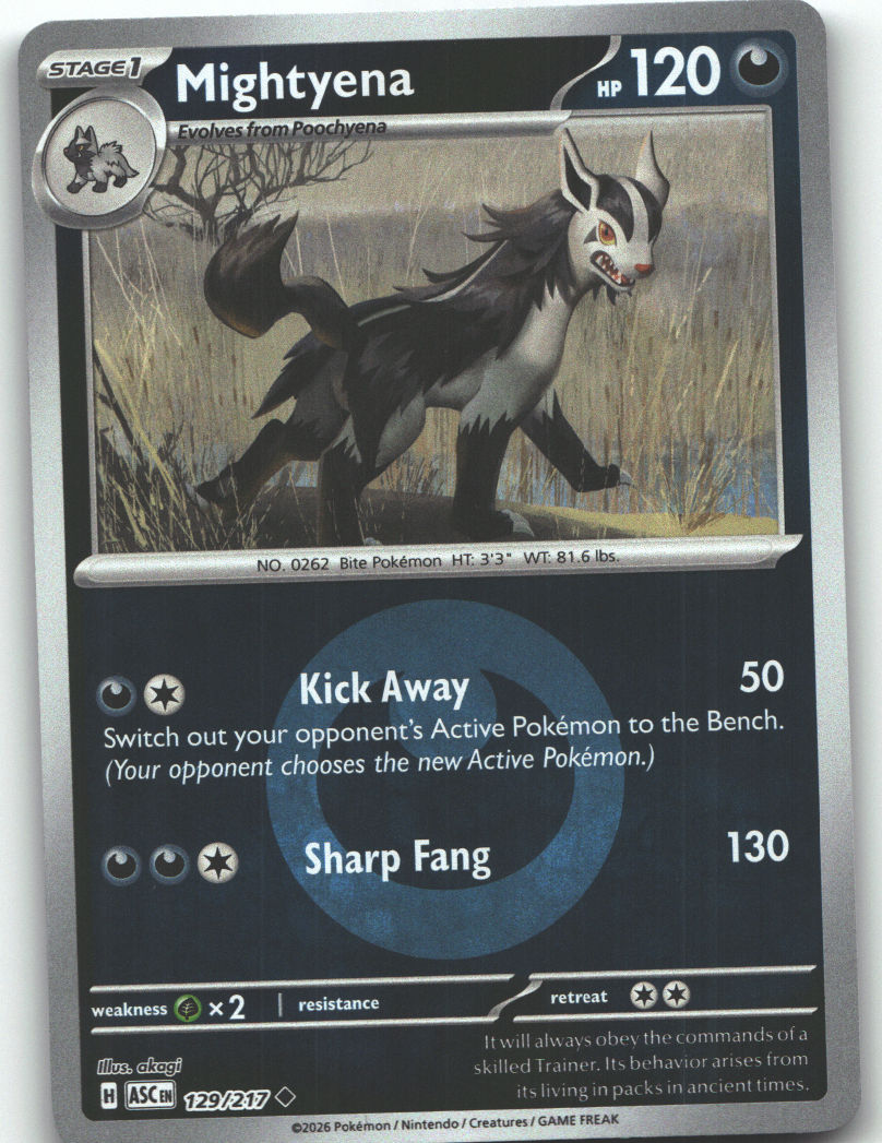 Mightyena - 129/217 (Energy Symbol Pattern)