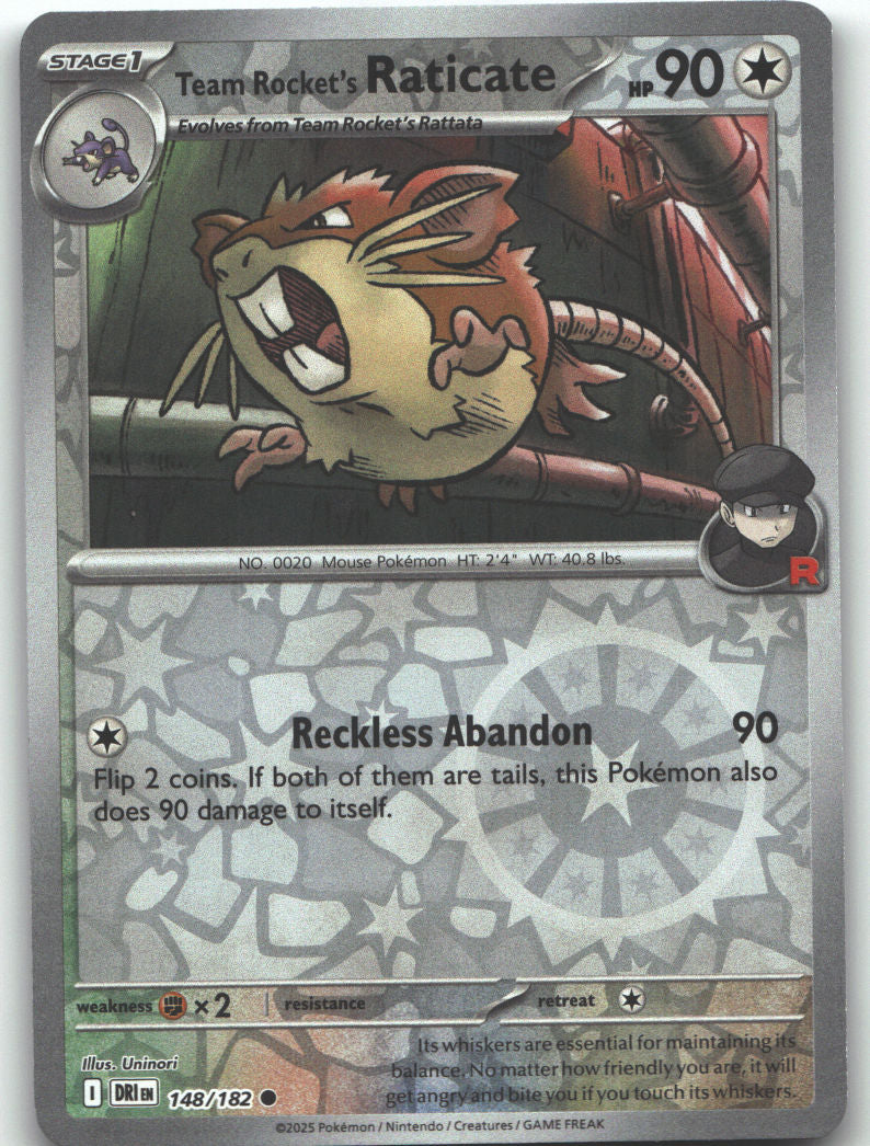 Team Rocket's Raticate - 148/182