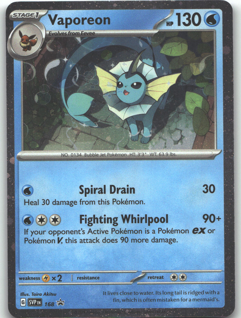 Vaporeon - 168 (Cosmos Holo)