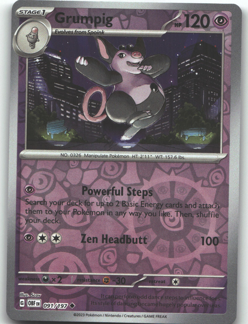 Grumpig | Near Mint / English / Reverse Holofoil