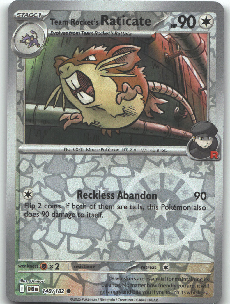 Team Rocket's Raticate - 148/182