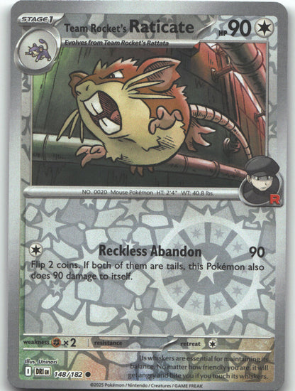 Team Rocket's Raticate - 148/182