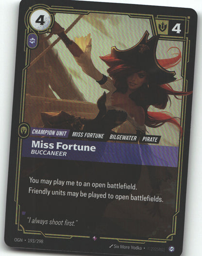 Miss Fortune, Buccaneer