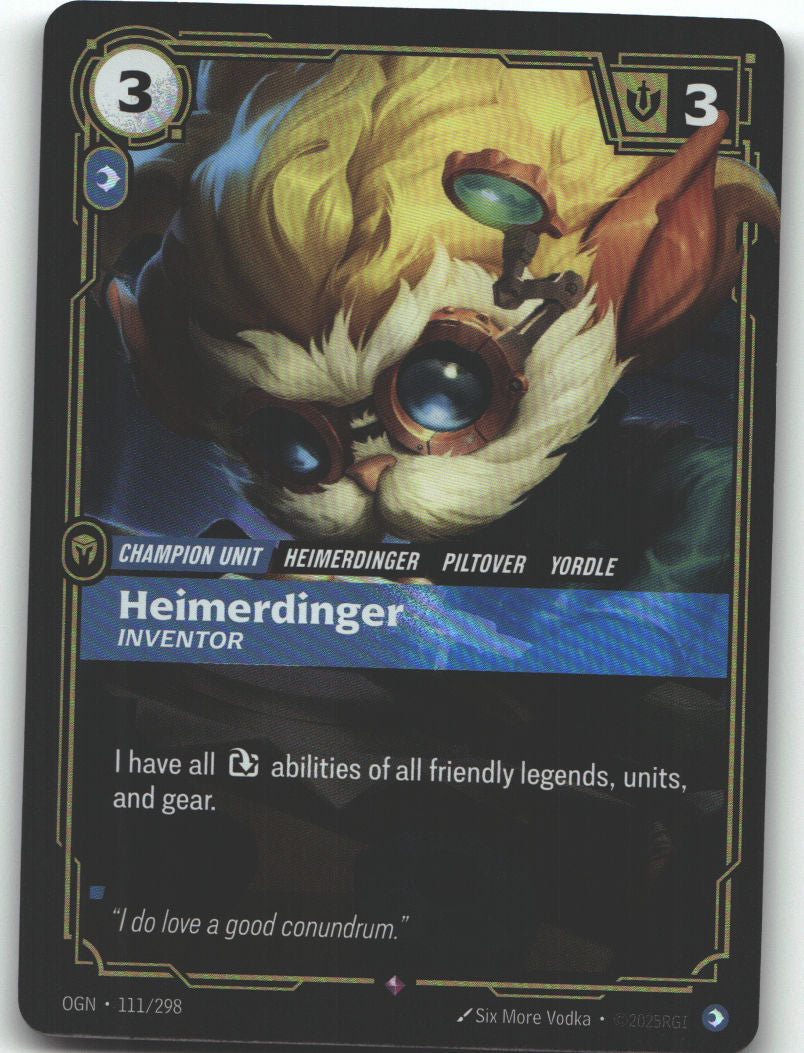 Heimerdinger, Inventor