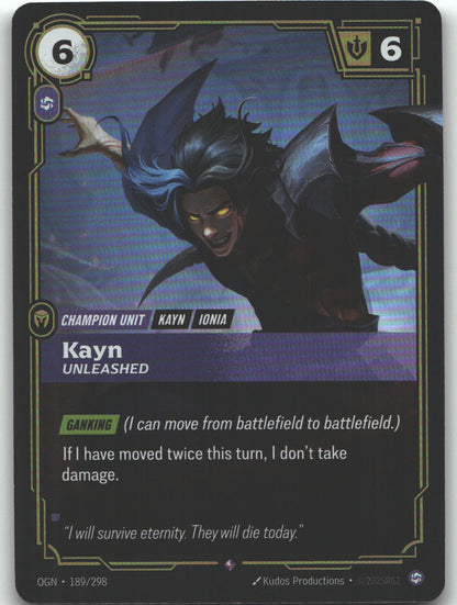 Kayn, Unleashed | Near Mint / English / Foil