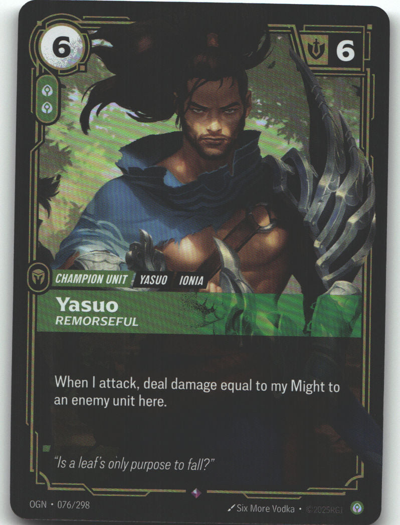 Yasuo, Remorseful | Near Mint / English / Foil