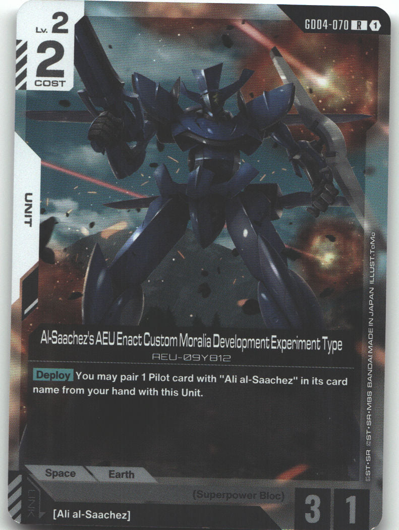 Al-Saachez's AEU Enact Custom Moralia Development Experiment Type