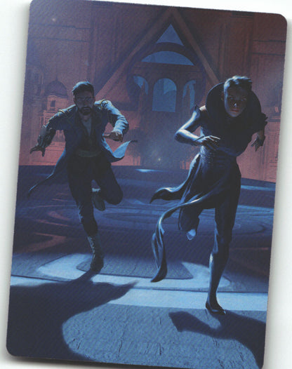 Unauthorized Exit Art Card