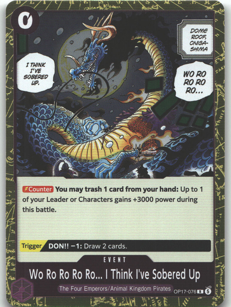 Wo Ro Ro Ro Ro... I Think I've Sobered Up | Near Mint / English / Foil