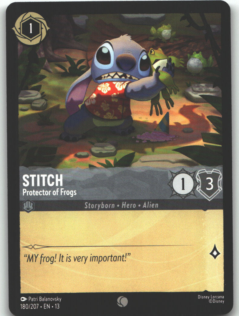 Stitch - Protector of Frogs