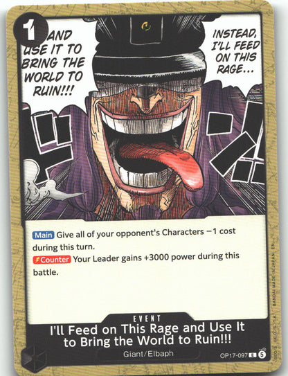 I'll Feed on This Rage and Use It to Bring the World to Ruin!!!