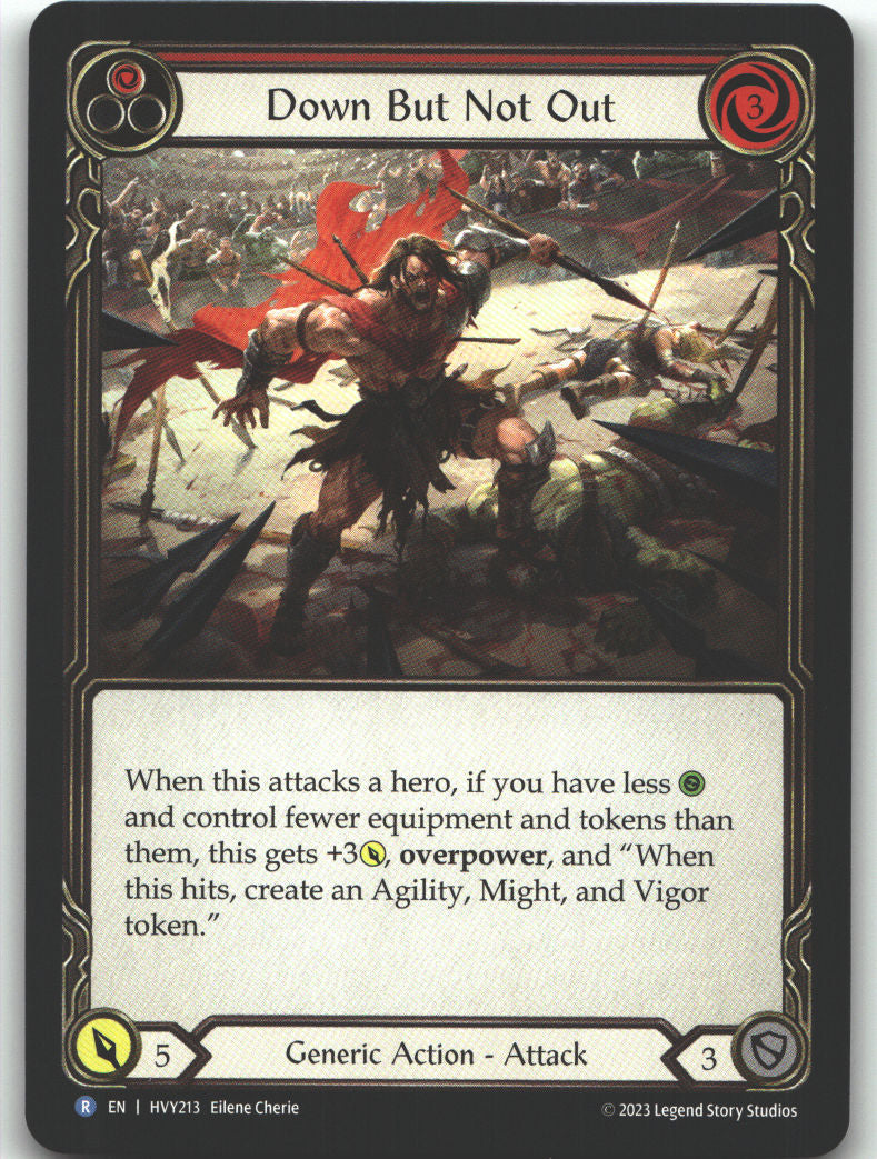 Down But Not Out (Red) | Lightly Played / English / Normal