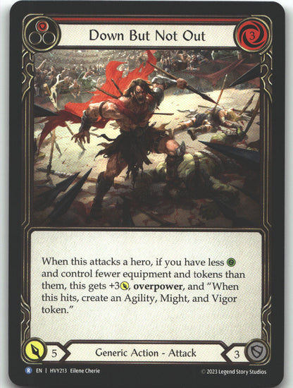 Down But Not Out (Red) | Lightly Played / English / Normal