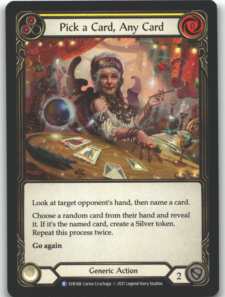 Pick a Card, Any Card (Yellow)