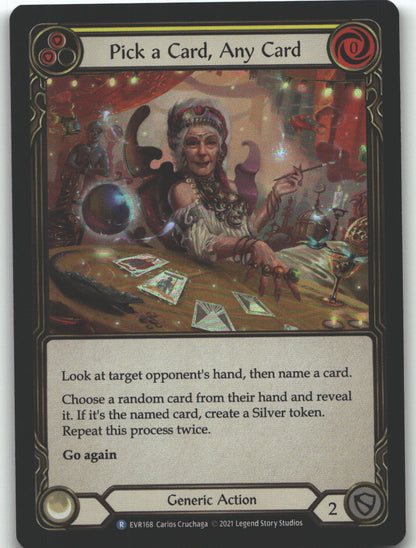 Pick a Card, Any Card (Yellow)