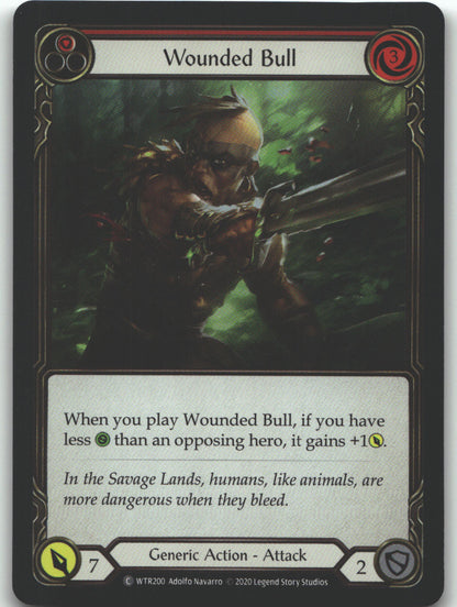 Wounded Bull (Red)